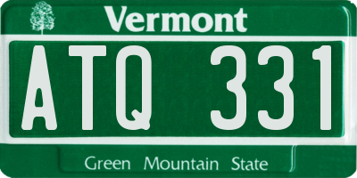 VT license plate ATQ331