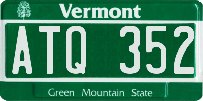 VT license plate ATQ352