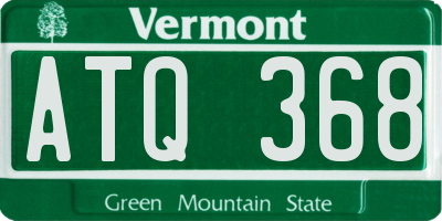 VT license plate ATQ368