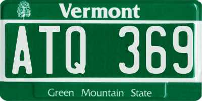 VT license plate ATQ369