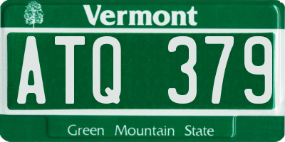 VT license plate ATQ379