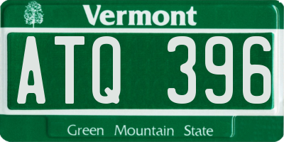 VT license plate ATQ396