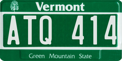 VT license plate ATQ414