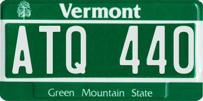 VT license plate ATQ440