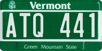 VT license plate ATQ441