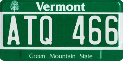 VT license plate ATQ466