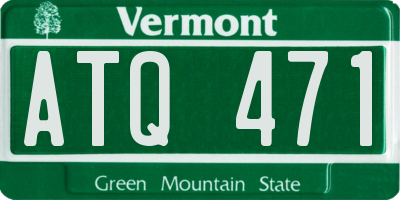 VT license plate ATQ471
