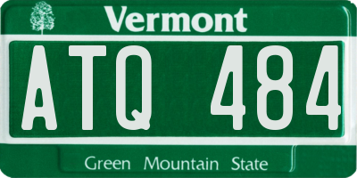 VT license plate ATQ484
