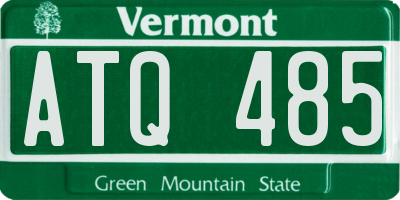 VT license plate ATQ485