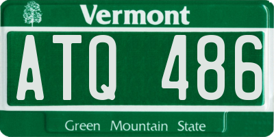 VT license plate ATQ486