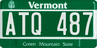 VT license plate ATQ487