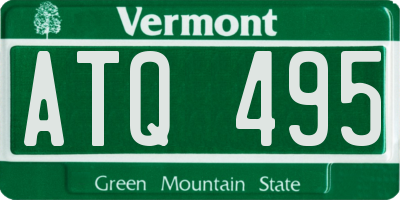 VT license plate ATQ495