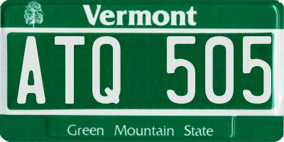 VT license plate ATQ505