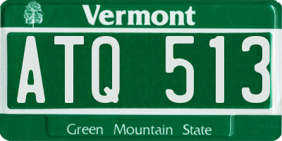 VT license plate ATQ513