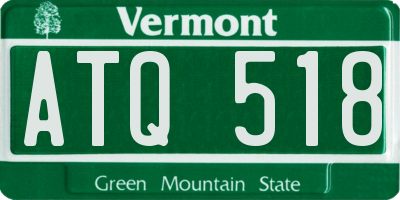VT license plate ATQ518