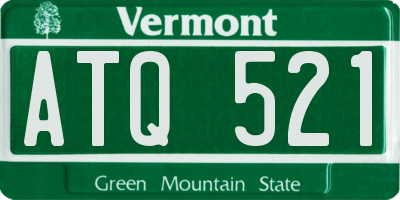 VT license plate ATQ521