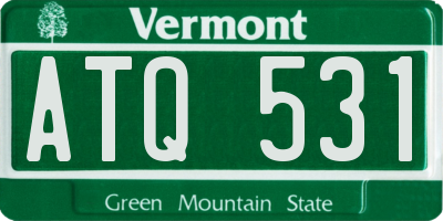 VT license plate ATQ531