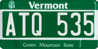 VT license plate ATQ535