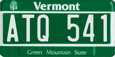 VT license plate ATQ541