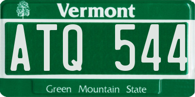 VT license plate ATQ544