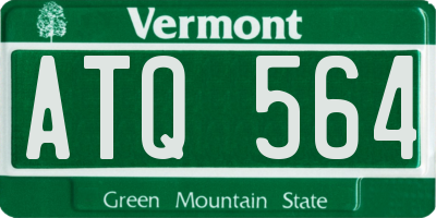 VT license plate ATQ564