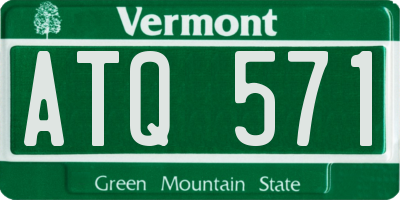 VT license plate ATQ571