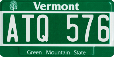 VT license plate ATQ576
