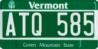 VT license plate ATQ585