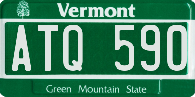 VT license plate ATQ590