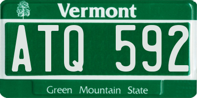 VT license plate ATQ592