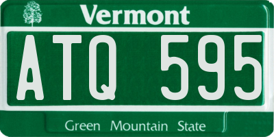 VT license plate ATQ595