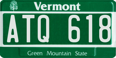VT license plate ATQ618