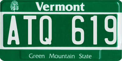 VT license plate ATQ619