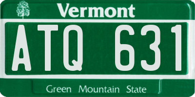 VT license plate ATQ631