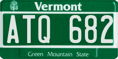 VT license plate ATQ682