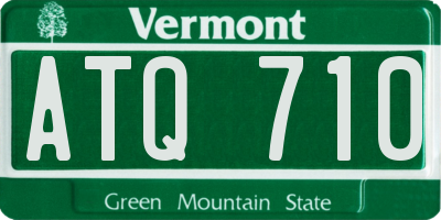 VT license plate ATQ710