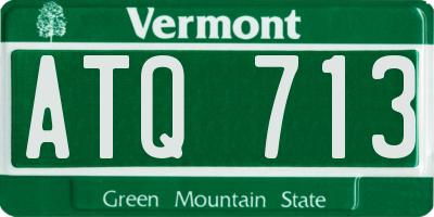 VT license plate ATQ713