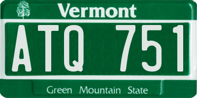 VT license plate ATQ751