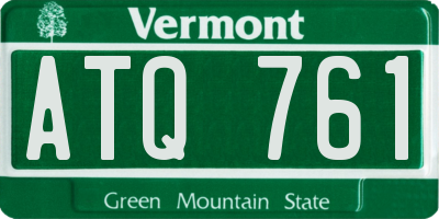 VT license plate ATQ761