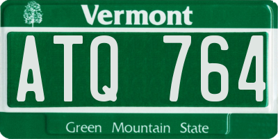 VT license plate ATQ764