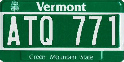 VT license plate ATQ771