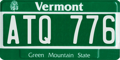 VT license plate ATQ776