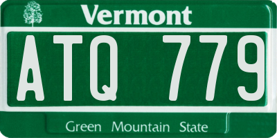 VT license plate ATQ779