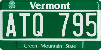 VT license plate ATQ795