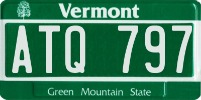 VT license plate ATQ797