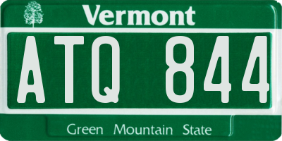 VT license plate ATQ844