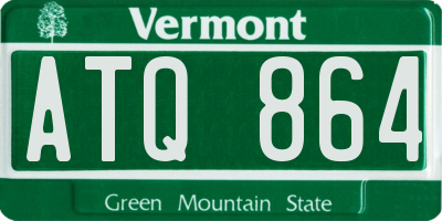 VT license plate ATQ864