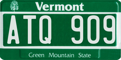 VT license plate ATQ909