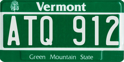 VT license plate ATQ912