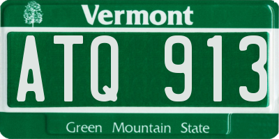 VT license plate ATQ913
